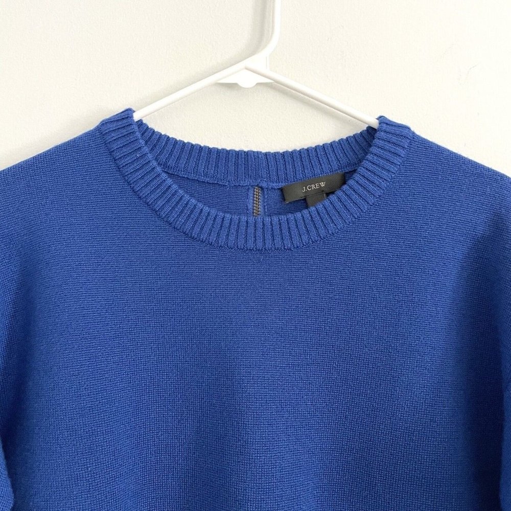 J. Crew Royal Blue Crewneck Sweater - Picture 2 of 7